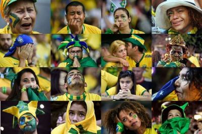 Болельщики Бразилии на Чемпионате мира по футболу 2014