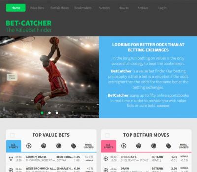 Главная страница сайта betcatcher.com