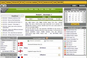 Сервис футбольной статистики BetVirus