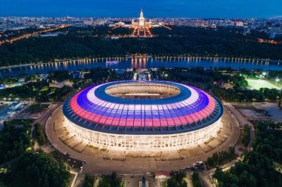 Стадион "Лужники" с высоты птичьего полёта